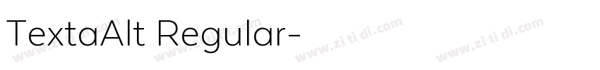 TextaAlt Regular字体转换